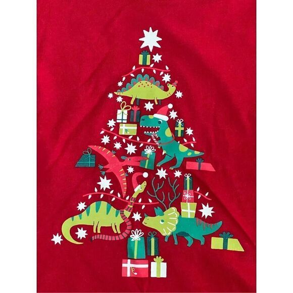 Cat & Jack Christmas Tree TShirt Graphics Red Top Toddler 2T‎ Holiday Casual - Picture 2 of 6